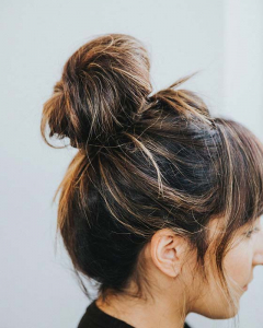 21 Cute and Easy Messy Bun Hairstyles - StayGlam - StayGlam