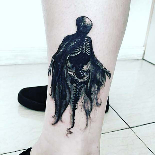 Dementor Tattoo Design