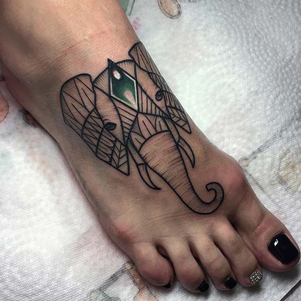 Elephant Foot Tattoo
