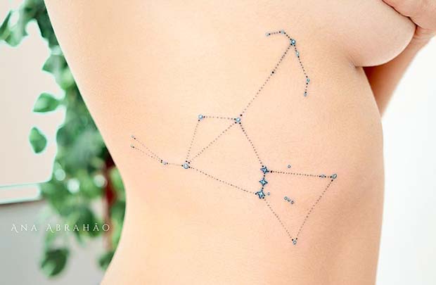 Large Star Constellation Tattoo