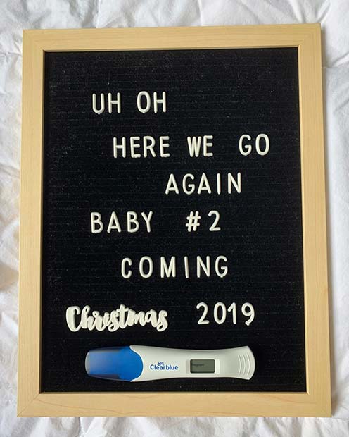 Pregnancy Test Announcement