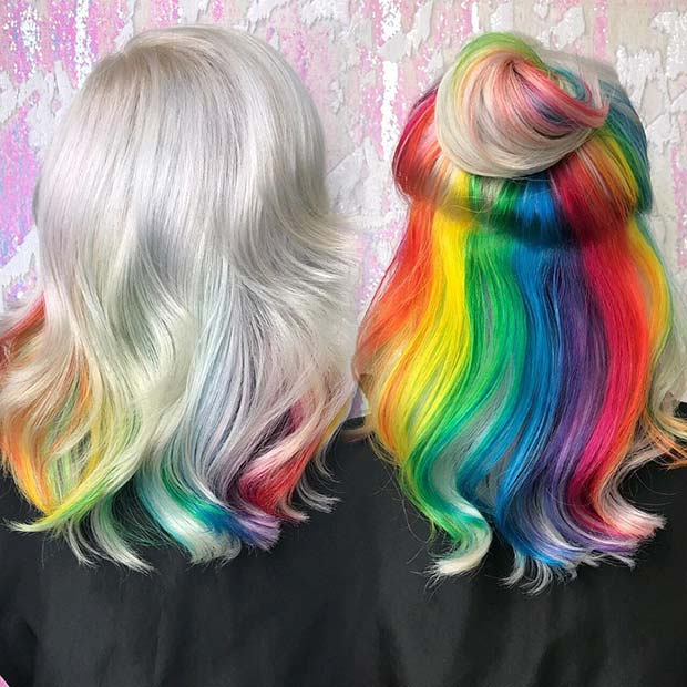 23 Rainbow Hair Ideas for a Bold Change-Up - StayGlam