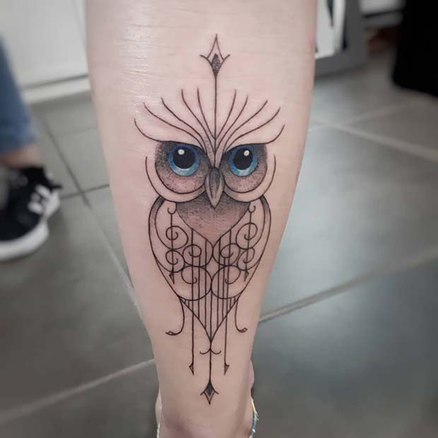Blue Eyed Owl