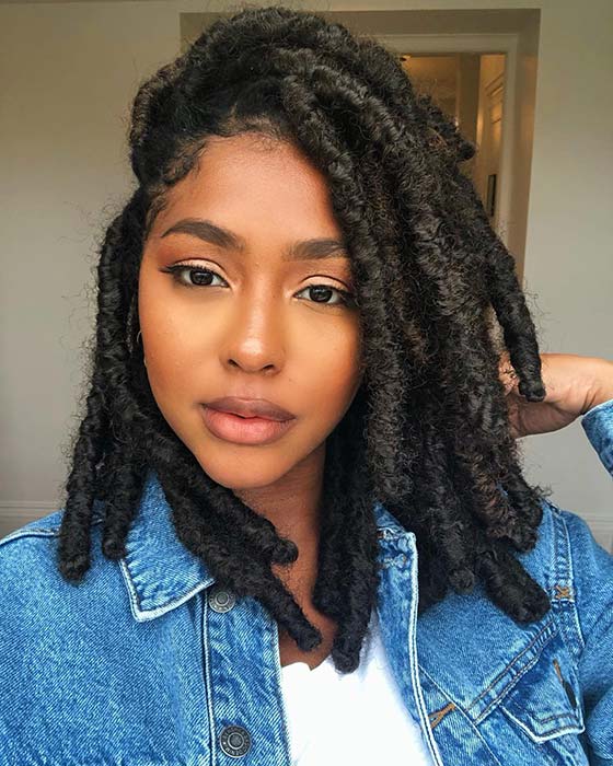 Chic and Short Crochet Dreads