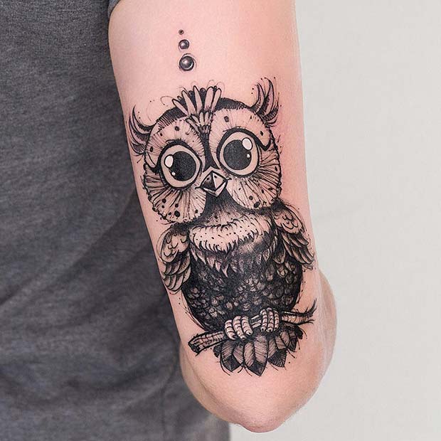 34 Of The Best Owl Tattoos For Men in 2023  FashionBeans