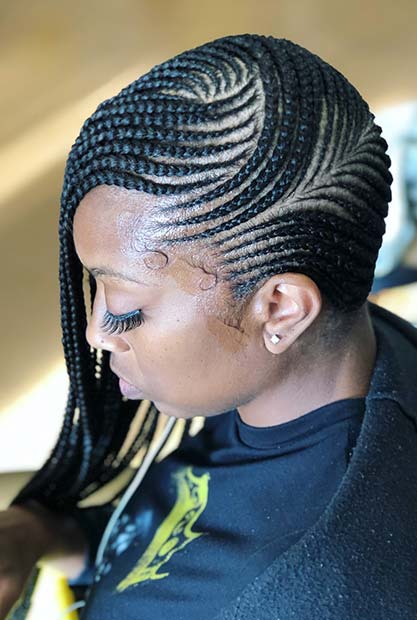 Braids with a Trendy Pattern