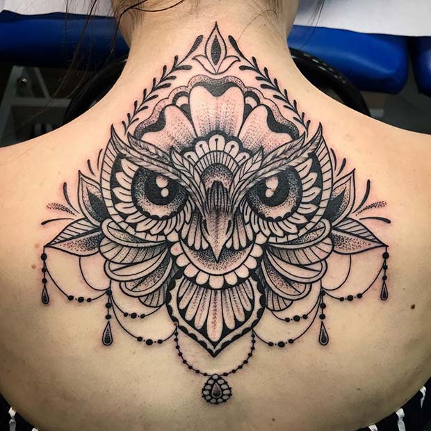 Owl Back Tattoo | TikTok