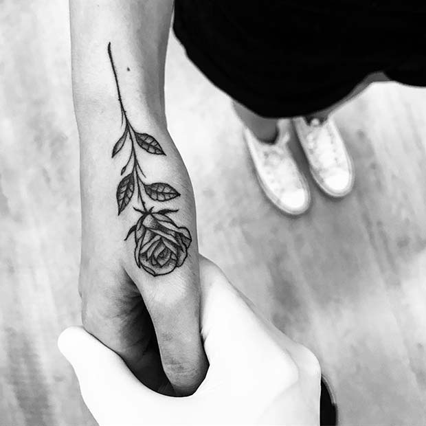 Small Rose Tattoos 30 Beautiful Tiny Rose Tattoo Ideas