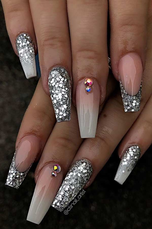 43 Nail Designs and Ideas for Coffin Acrylic Nails | StayGlam