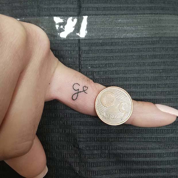 Small Initial Tattoo
