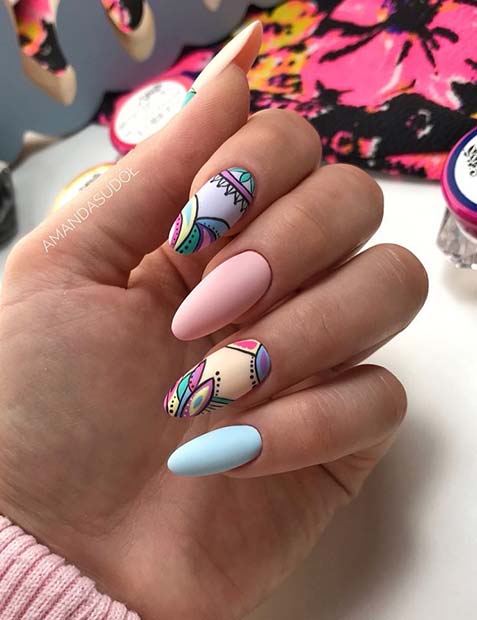 Unique and Colorful Nails