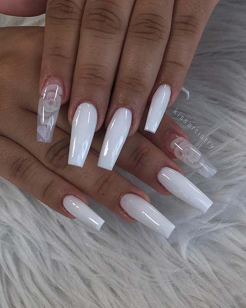 Get Your Nails Summer-Ready with These White Acrylic Nail Designs | by  Nailkicks | Medium