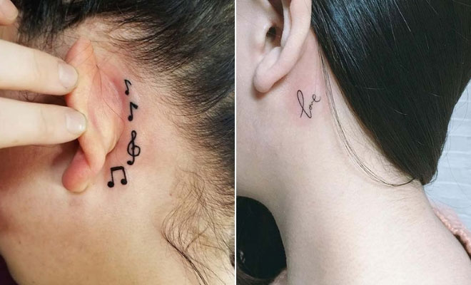 Top 15 Cute and Tiny Ear Tattoo Designs With Images