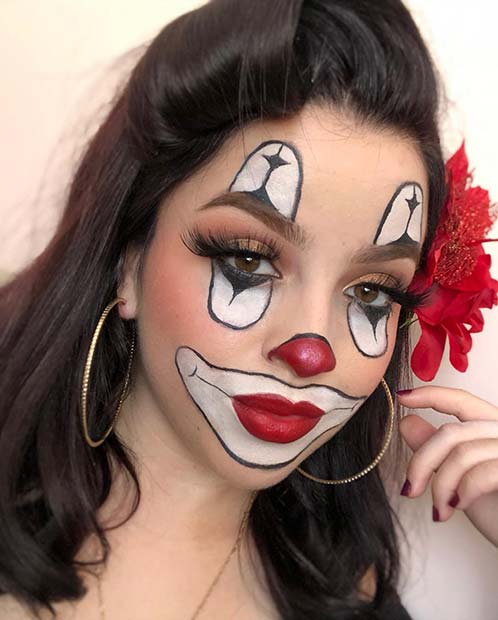 ru rabat build 63 Trendy Clown Makeup Ideas for Halloween 2020 - StayGlam