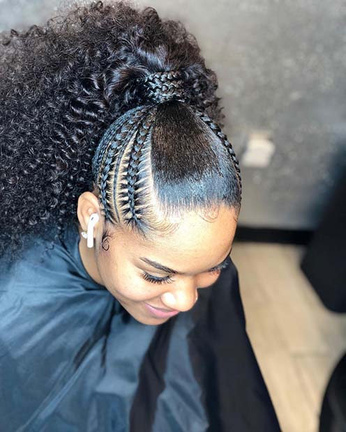 Top 97+ Pictures Pictures Of Braids In A Ponytail Superb