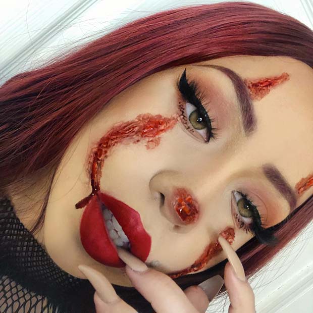 Gory IT Inspired Makeup