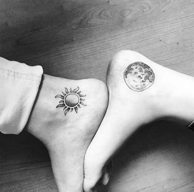 Sun and Moon Tattoos 