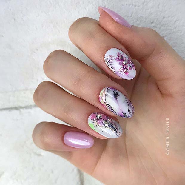 Pretty Unicorn Nails