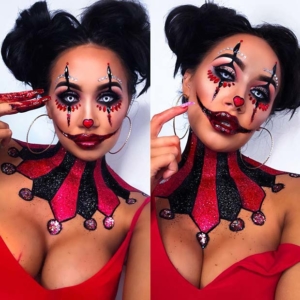 63 Trendy Clown Makeup Ideas for Halloween 2020 - StayGlam - StayGlam