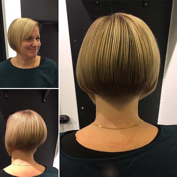 Layered Bob with an Undercut