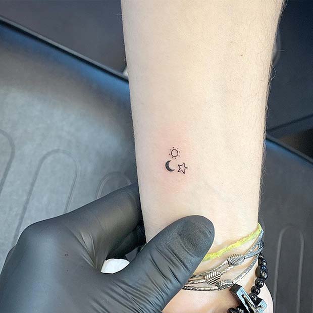 Tattoo uploaded by Olivia Rose • to match with my crescent moon on my other  ankle • Tattoodo