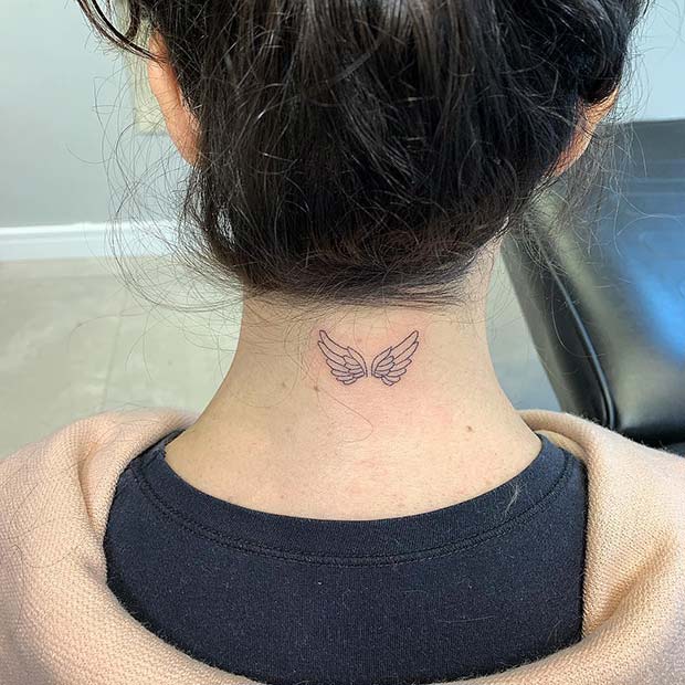 Beautiful Angel Wings Tattoo Design