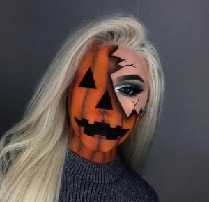 25 Pumpkin Makeup Looks for Halloween - StayGlam - StayGlam