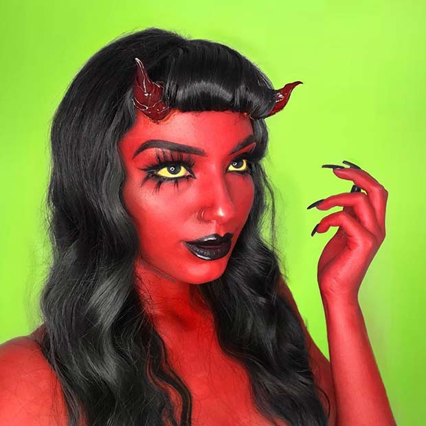 Little Girl Devil Makeup | Saubhaya Makeup Devil Costume For Women Makeup