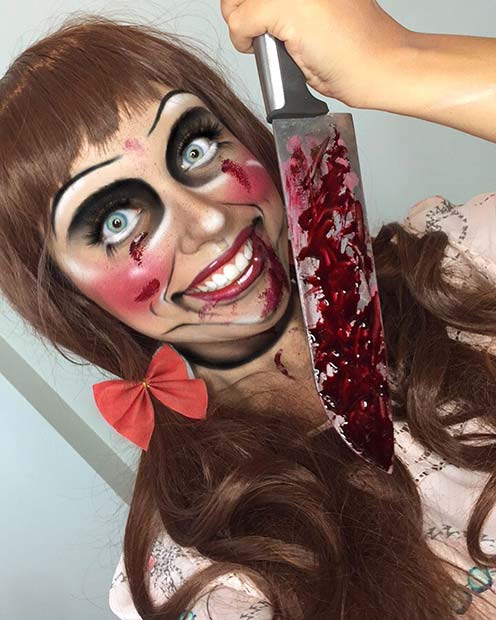 Doll Makeup Inspired By Annabelle