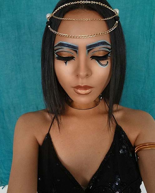 Mystical Cleopatra Makeup Idea