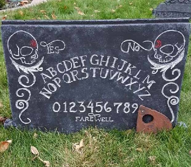 Ouija Board Garden Decoration