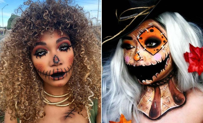 cute scarecrow face makeup