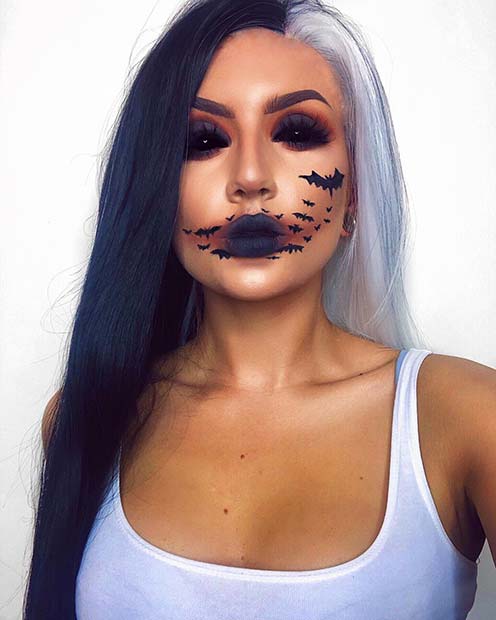 Scary Bat Makeup