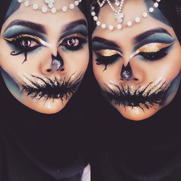 Spooky Cleopatra Makeup