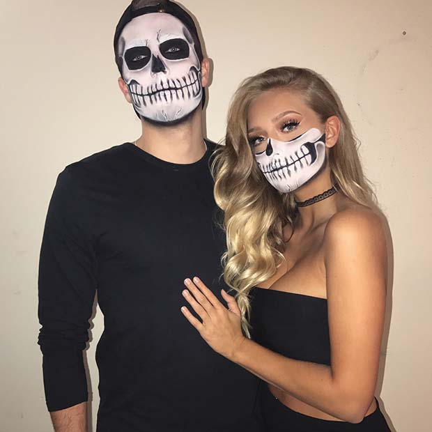 Spooky Skeletons Couples Costume