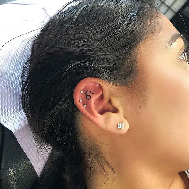 40 Dainty Behind The Ear Tattoos For The Subtlest Hint Of Ink
