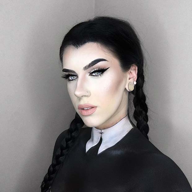 Wednesday Addams Makeup