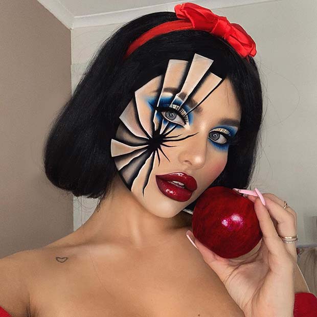 Cracked Snow White Makeup Idea