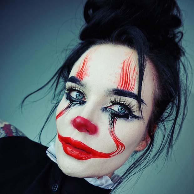 Creepy Clown Makeup