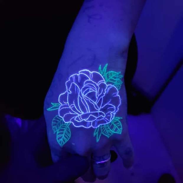 Gorgeous Flower Hand Tattoo