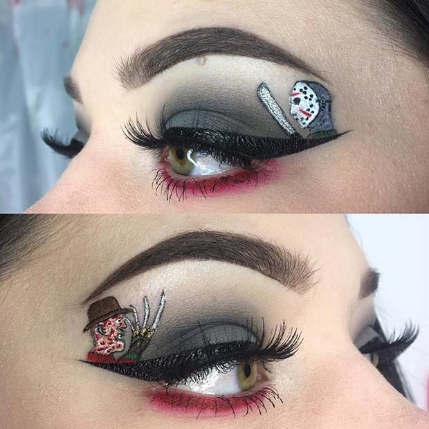 Horror Movie Inspired Eye Makeup
