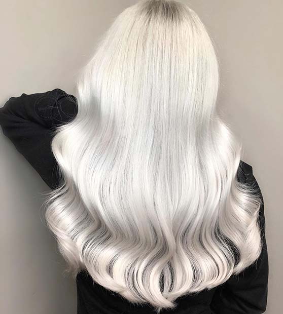 Icy Silver Hair