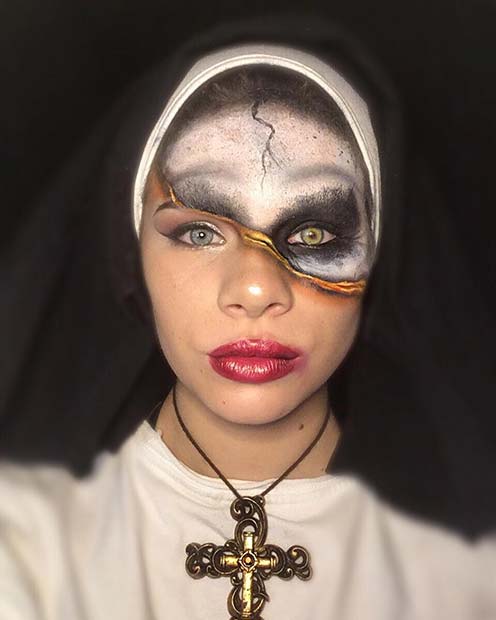Halloween Makeup Inspired by The Nun