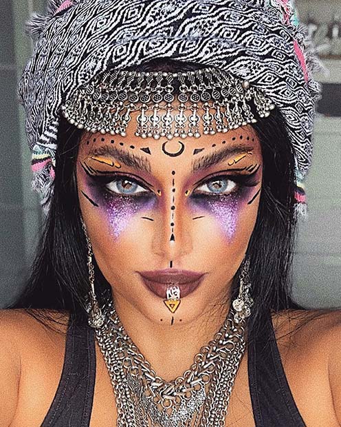 Mystical and Spooky Halloween Makeup