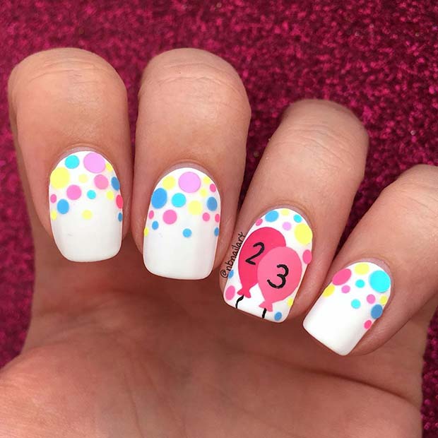 41 Super Cute Birthday Nails You Have To Try Stayglam