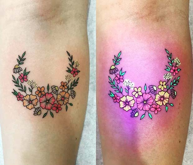 Pretty Floral Tattoo Design