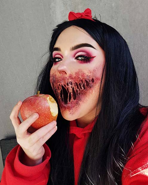Scary and Gory Halloween Makeup