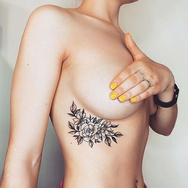 Sexy Rib and Underboob Tattoo