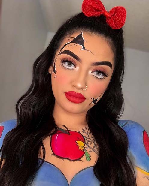 Cracked Snow White Costume for Halloween