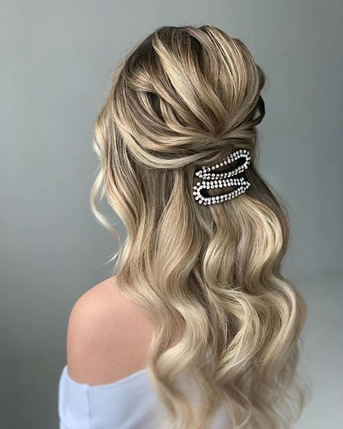 Beautiful Half Style with Trendy Accessories